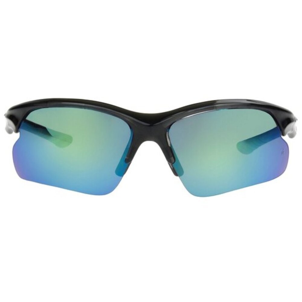 Foster Grant Ironman Ambition Blade Sport Sunglasses Turquoise Mirror